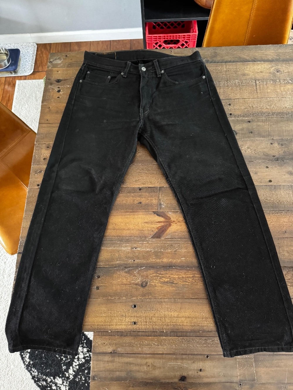 505 Levi's Black Jeans W33 L30